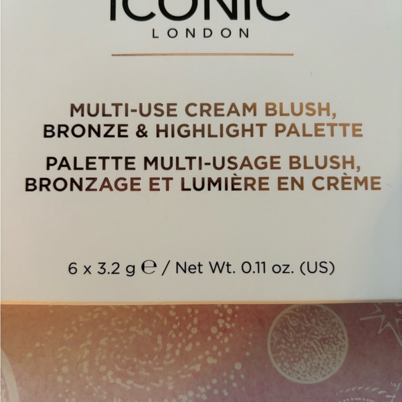 BNIB by ICONIC LONDON MULTI USE CREAM BLUSH, BRONZE AND HIGHLIGHT PALETTE - Picture 5 of 14